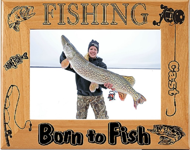fishing picture frame